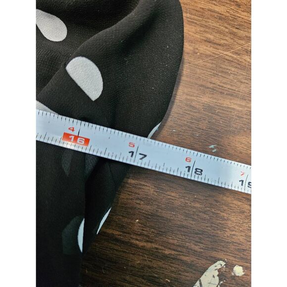 Torrid Chiffon Black and white Polka Dot Strappy Dress Womens size Large - Picture 9 of 10